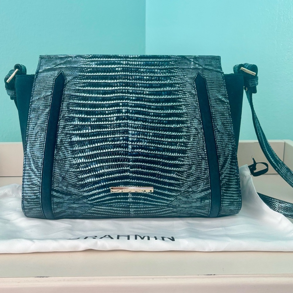 Brahmin Slate Willow Hillary Crossbody